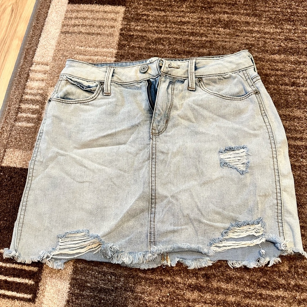 Mudd FLX Stretch Light Denim Skirt
